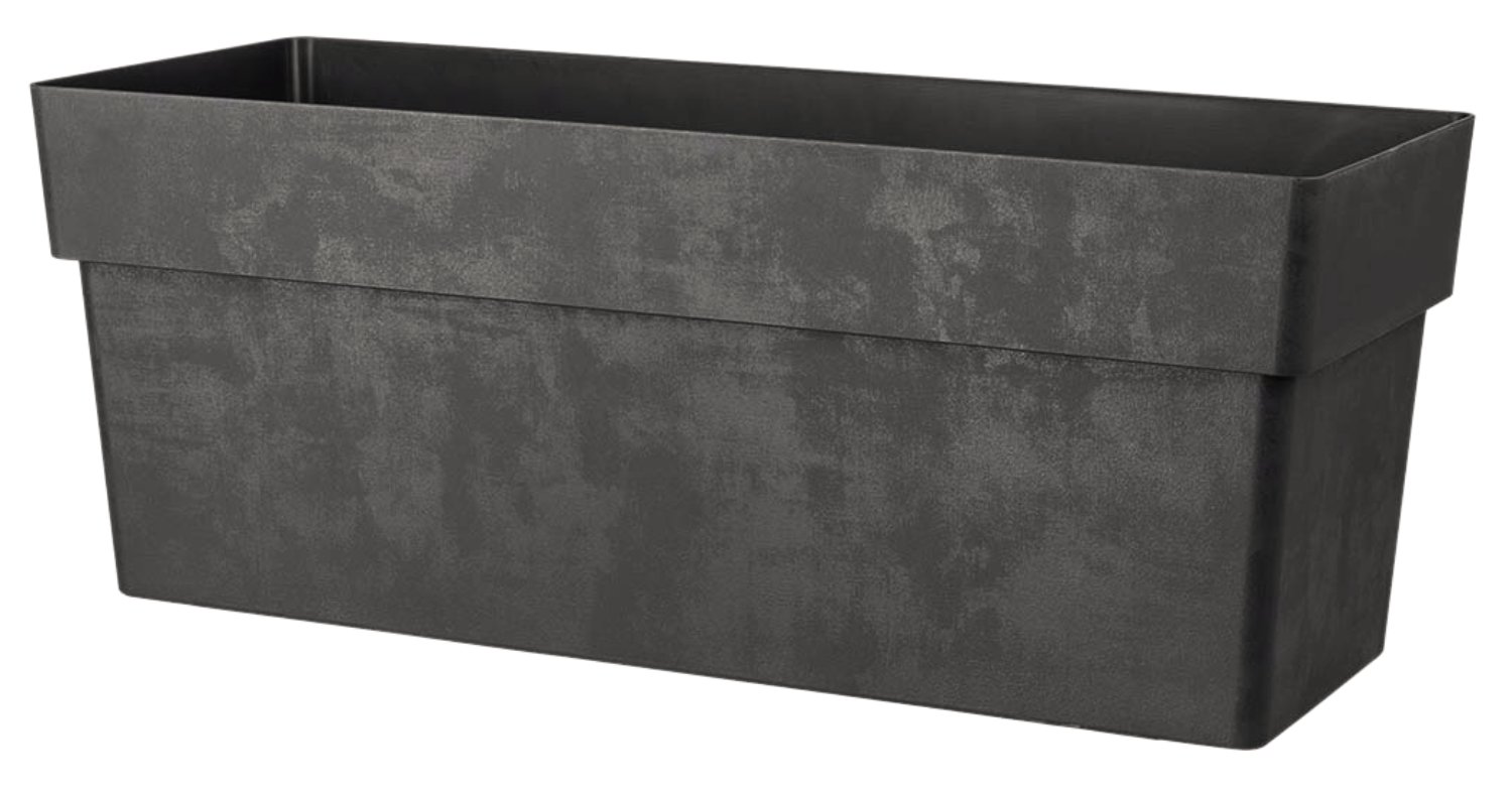 DEROMA Pflanzkasten XL Like mit Rollen Anthrazit 99 cm