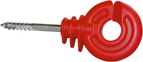 Ringisolator mit kurzer Stütze, rot 50 Stk./Beutel