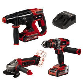EINHELL Maschinen-Set TE-TK 18/3 Li mit 2x3 Ah Akku