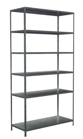 SCHULTE REGALWELT Grundregal 6 Böden verzinkt