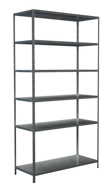 SCHULTE REGALWELT Grundregal 6 Böden verzinkt 230x120x50 cm