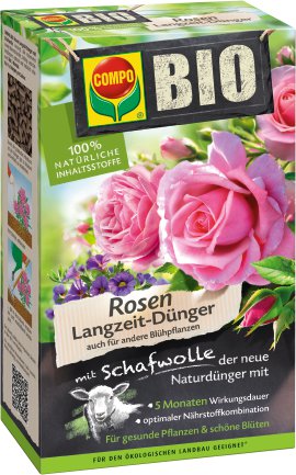COMPO® BIO Langzeit-Rosendünger mit Schafwolle