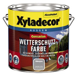 XYLADECOR Wetterschutzfarbe Silbergrau