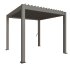 BIOHORT Pergola Quarzgrau-Metallic 3x3 m