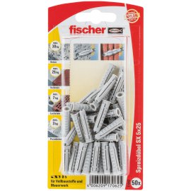 FISCHER Dübel SX Plus 5x25 mm NV Plug 50 Stk.