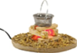 Scheiterhaufen mit Kessel LED 8,5 cm