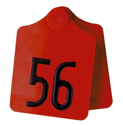 Ohrmarke 76828 / Gr. 2 / rot 25 Stk.