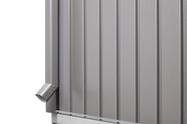 BIOHORT Regenfallrohr-Set für Gerätehaus HighLine®, Quarzgrau-Metallic