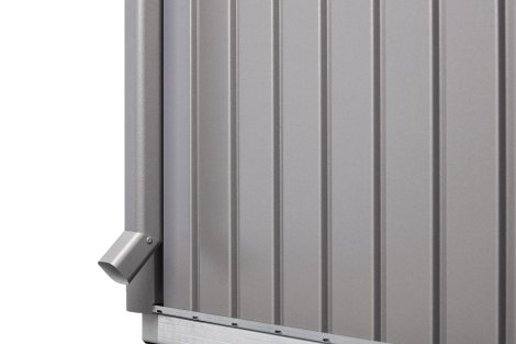 BIOHORT Regenfallrohr-Set für Gerätehaus HighLine®, Quarzgrau-Metallic
