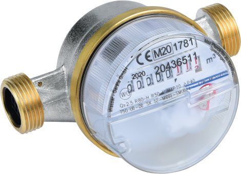CORNAT Wasserzähler für Kaltwasser ohne Verschraubung 3/4" AG