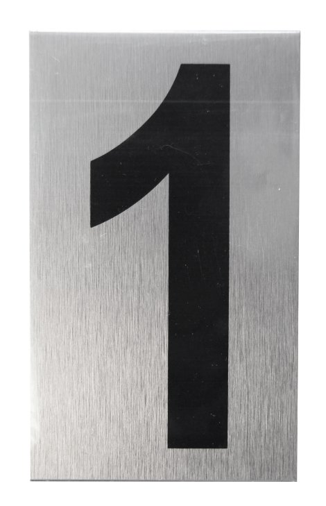 ALPERTEC Türschild Zahl 1 100x60 mm