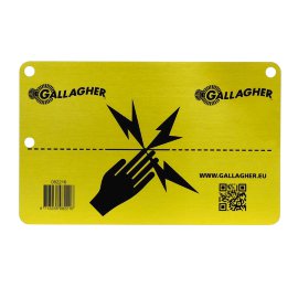 GALLAGHER Warnschild universal Aluminium