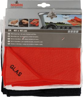 NIGRIN Mikrofaser-Set
