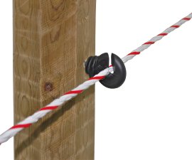 Ringisolator mit durchgehender Stütze, schwarz 25 Stk./Beutel