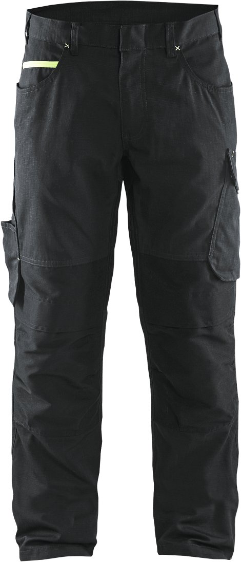 BLÅKLÄDER Service Bundhose Schwarz/Gelb 62