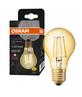 LEDVANCE LED-Birne 1906 Classic 55 E27 Filamentment GD Warmweiß