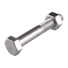 SUKI Sechskantschraube verzinkt 8.8 Teilgewinde DIN 931 M6x100 mm 4 Stk.