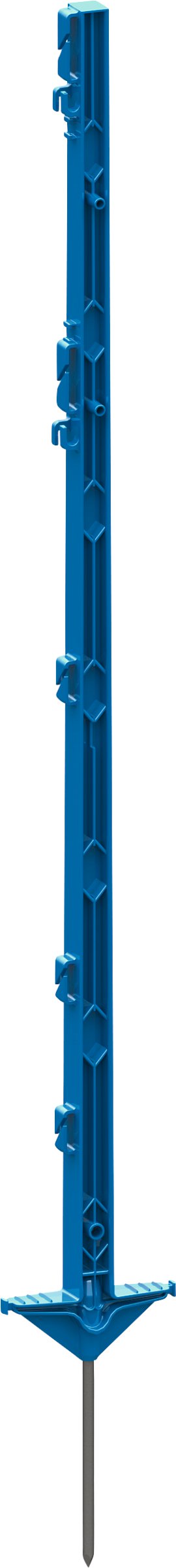 Kunststoffpfahl  Classic mit Doppeltritt blau 105 cm