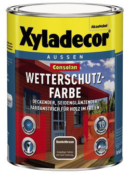 XYLADECOR Wetterschutzfarbe Dunkelbraun