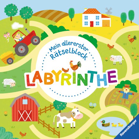 RAVENSBURGER Buch Mein allererster Rätselblock Labyrinthe