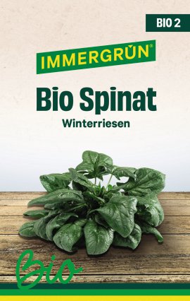 IMMERGRÜN Tütensamen BIO Spinat Winterriesen