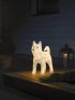 LED-Figur Husky oder Acr Warmweiß 88 Dioden