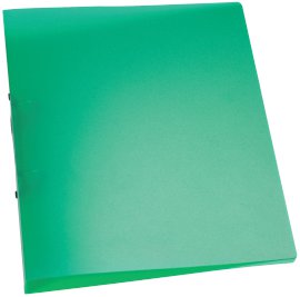 Q-Connect Ringmappe 2-Ring A4 translozierend Grün 25 mm