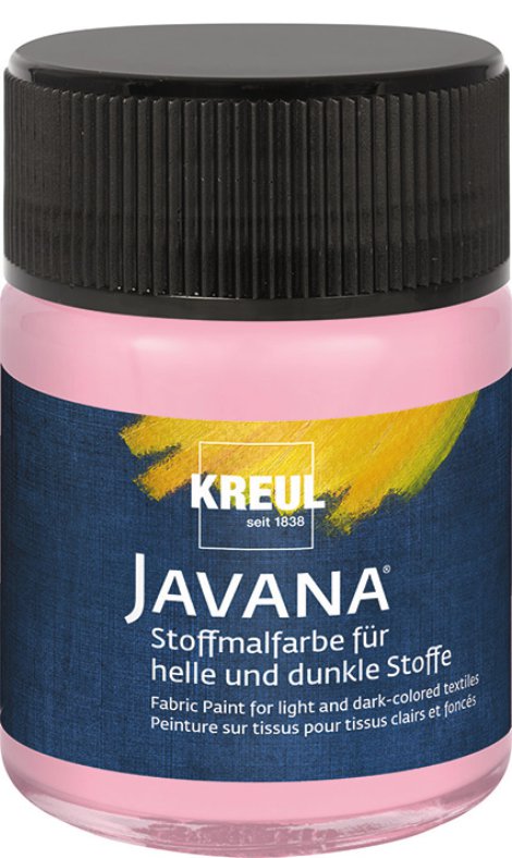 KREUL Stoffmalfarbe für helle/dunkle Stoffe Rosé 50 ml