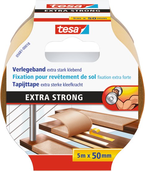 TESA Verlegeband Extra stark 5 m x 50 mm