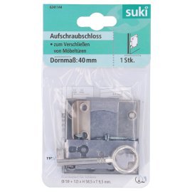 SUKI Aufschraubschloss gleichschließend Dornmaß 40 mm 1 Stk.