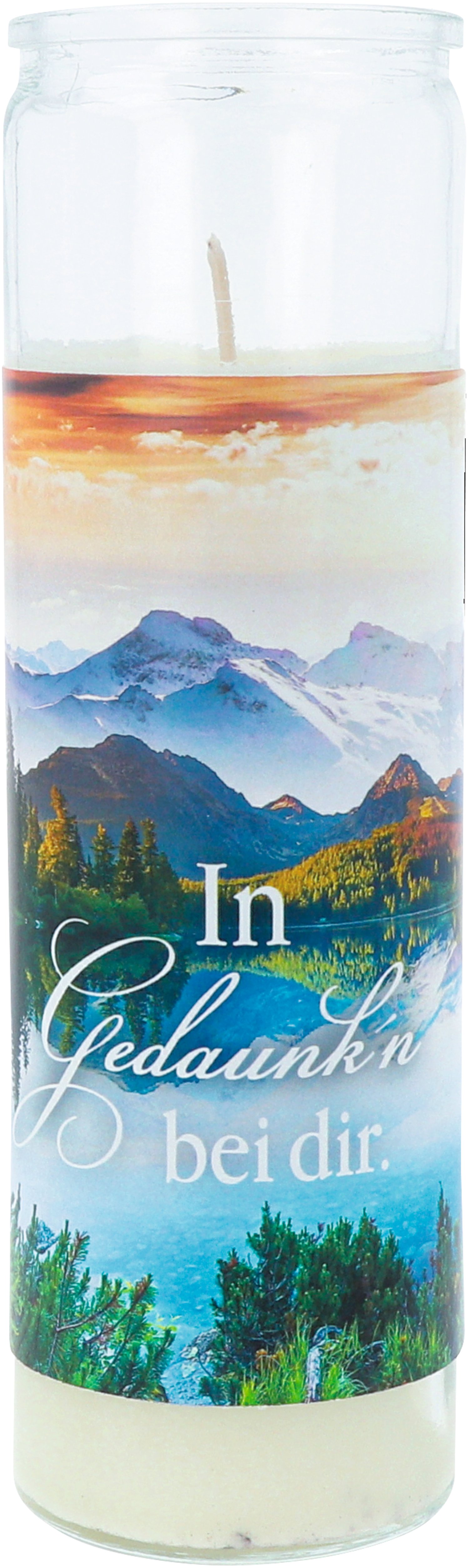 Gedenklicht Glas - In Gedaunk'n bei dir