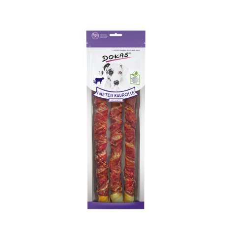 DOKAS Hundesnack Kaurolle Ente 1 m, 315 g