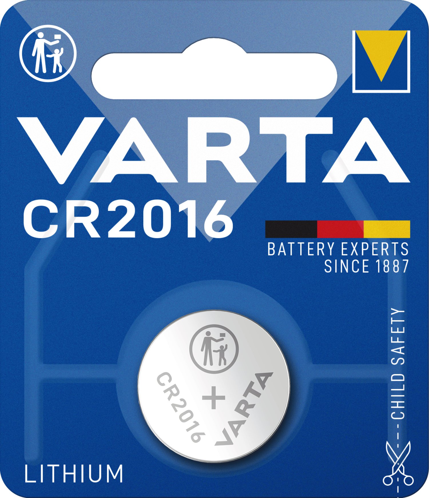 VARTA Lithium Knopfzelle CR2016 1er Pack