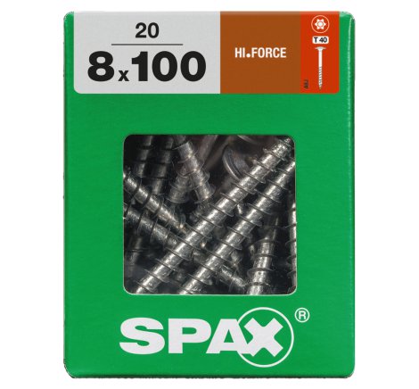 SPAX Schraube HIF Wirox 8x100 mm 20 Stk.