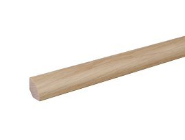 FN Neuhofer Viertelrundstab Eiche Natur lackiert 2400x18x18 mm