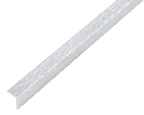 ALBERTS Winkelprofil Aluminium Edelstahl 1 m, 30x30x1 mm