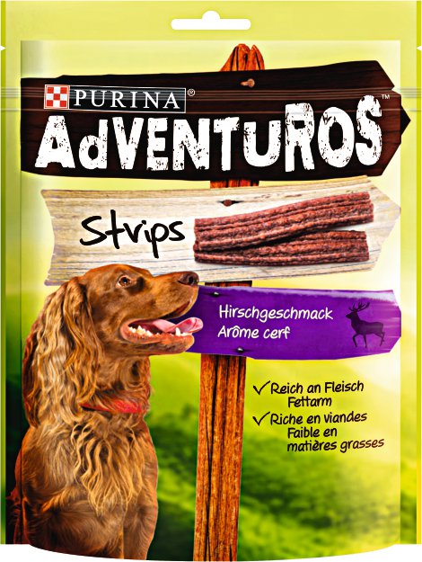 ADVENTUROS Hundesnack Strips 90 g