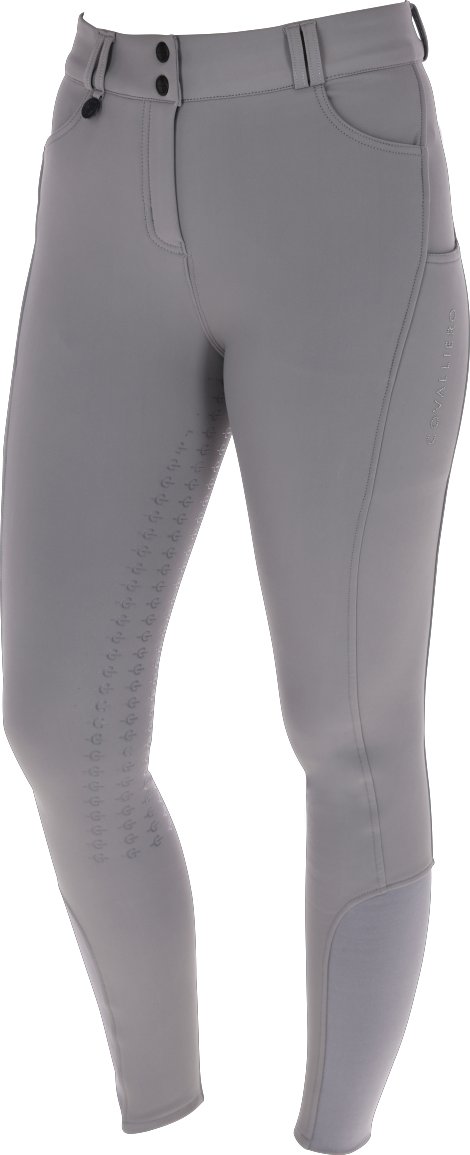 Damen Reithose Grip Covalliero Grau 32