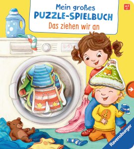 RAVENSBURGER Buch Mein großes Puzzle-Spielbuch Das ziehen wir an