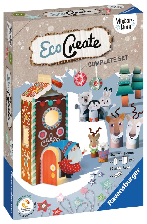 RAVENSBURGER Bastelset EcoCreate Midi Wintertime