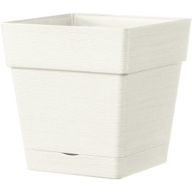 DEROMA Pflanztopf Quadro Save Weiß 17 cm