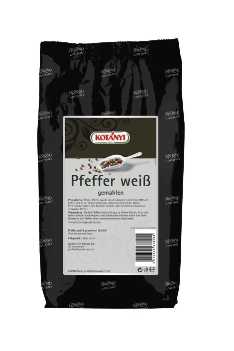 KOTÁNYI Pfeffer Weiß gemahlen 1 kg