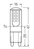 OSRAM LED-Speziallampe PIN 30 G9, Kaltweiß 2,6W