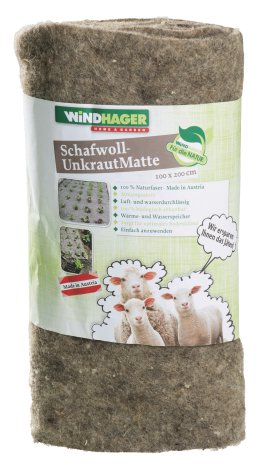 WINDHAGER Schafwoll-Unkrautmatte ÖKO