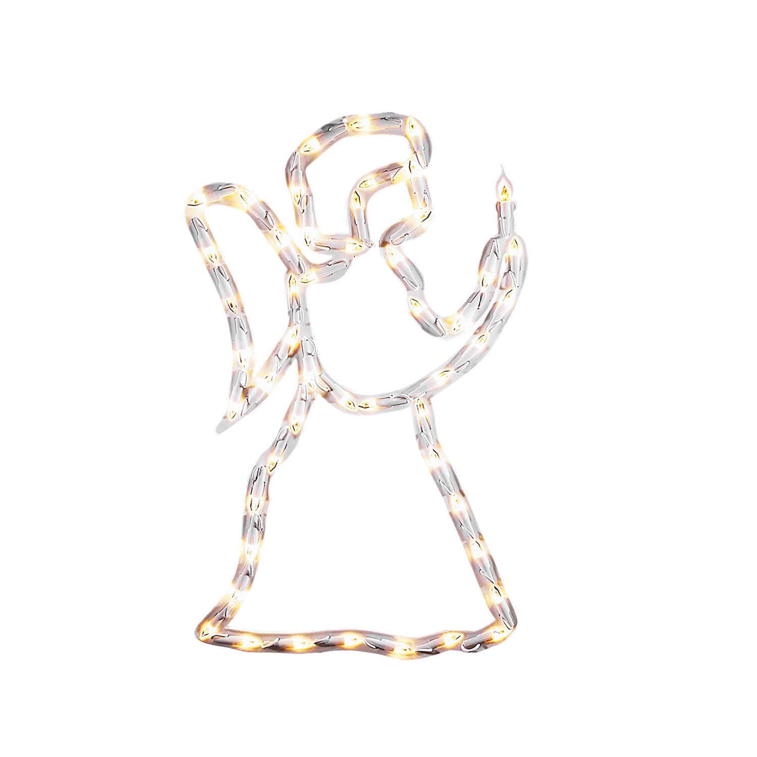 LED-Fenstersilhouette Engel Warmweiß