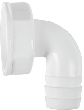 CORNAT Rezyklat Winkel-Schlauchanschluss 90°, 1" IG, ø 21 mm - ø 23 mm, grau