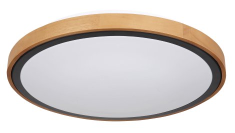 GLOBO LED-Deckenleuchte Bruno Braun/Schwarz Rund 24W 43,7x11 cm (⌀xH)