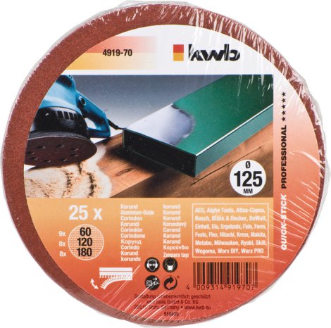 KWB Haftscheibe sortiert Ø 125 mm