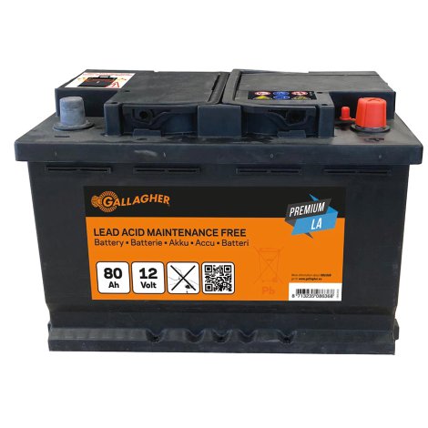 GALLAGHER Weidezaun-Akku Premium LA 12V 80Ah