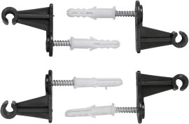 WINDHAGER Wandbefestigung für Metall-Gitterspalier, grün 4 Stk.